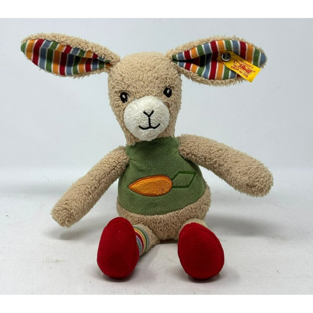 STEIFF Brown Bunny Rabbit Plush Carrie Pull String Musical 240843